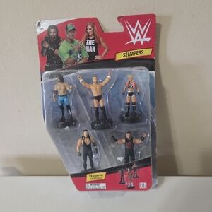 WWE Superstar Stampers, Set of 5 - Self-Inking WWE NIB